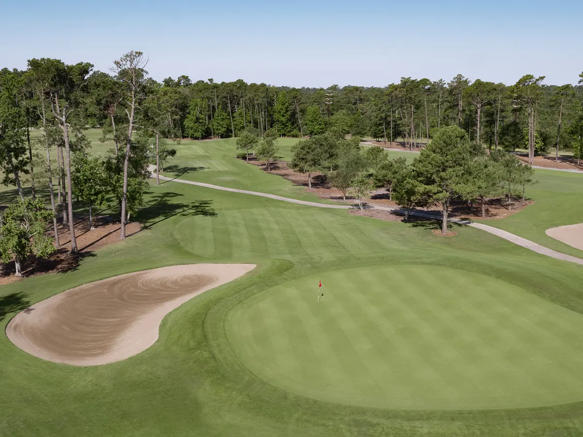 A green at Pine Lakes Country Club
