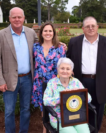 The Graham family at the 2024 induction.