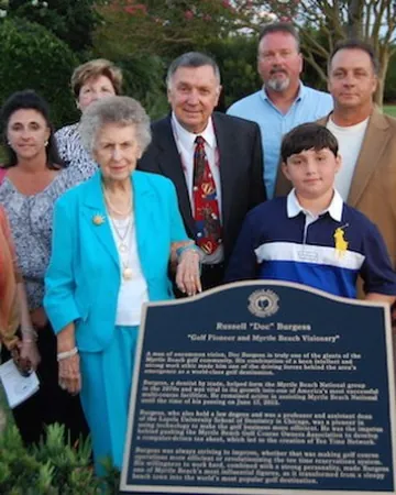 The Burgess family at the 2014 induction.