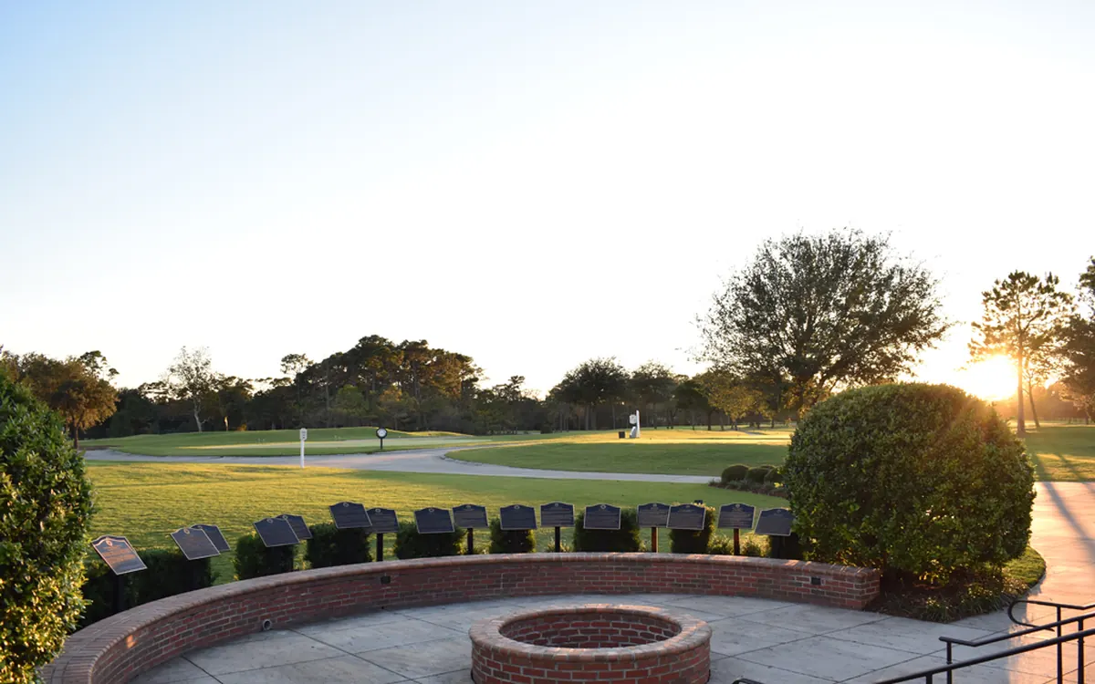 The Hall of Fame garden at Pine Lakes Country Club