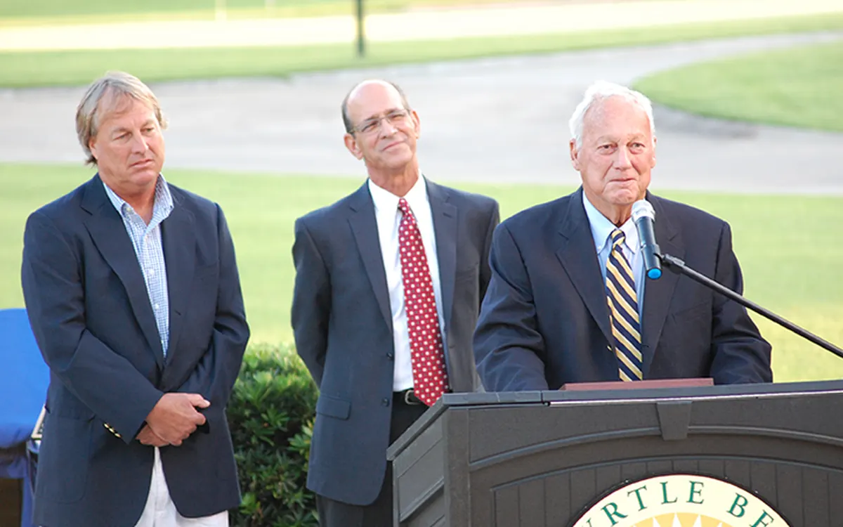 A Hall of Fame induction ceremony at Pine Lakes